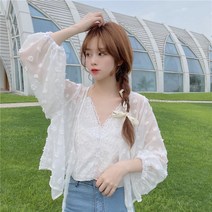 러블리 쉬폰 눈송이 도트 가디건(2컬러)