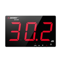 LCD화면 소음측정기 데시벨 측정하는 기계 전광판, 그린30-130실시간+소리조명+USB전원공급