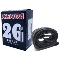 (바이크7) 켄다 26인치 26x1.25 프레스타 FV 6cm 자전거튜브
