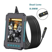 P40 3.9mm 10M 산업용 내시경 단일 및 이중 렌즈 카메라 5.5mm 8mm 1080P 4.3 quotIPS 스크린 IP68 방수 2600mAh, 05 8mm dual Rigid_03 2M