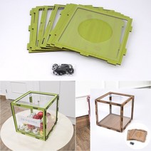 조립식 응모함 모바일상품권 경차유류세환급카드 아크릴모금함, 갈색