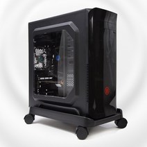 컴퓨터본체 거치대 PC받침대 폭조절 이동식 캐리어 데스크탑 선반, PC캐리어-B (폭조절형)