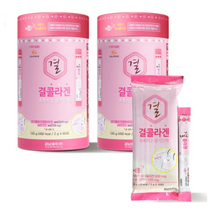 V 결콜라겐 플러스 60포 2개 / 저분자 피쉬 어류 석류 분말 스틱 비타민C 블루베리, 120mg