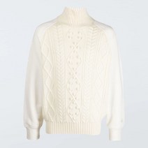 [닐바렛] [명품]남성 22FW 화이트 하이브리드 터틀넥 BMA051 T607C 2618