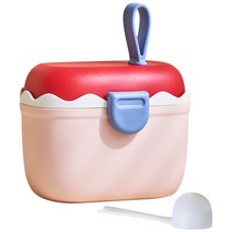 GHSHOP 야외 유아 여행을 위한 휴대용 분유 디스펜서 식품 보관, PP폴리프로필렌, 분홍