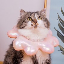 강아지 고양이 애완 동물 반려견 넥카라 넥스가드 개깔대기 목쿠션 새로운 e-칼라 복구, 분홍색