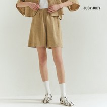 쥬시쥬디 여성용 J린넨 밴딩 숏팬츠 JVPT326T
