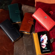 본아띠 갤럭시 Z폴드4 3 2 베지터블 ZENITH 지갑형 다이어리 핸드폰케이스