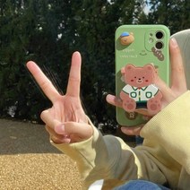 명품 귀여운 에폭시 강아지 곰돌이 하리보 탈부착 아이폰 핸드폰 그립톡 거치대 핑거링, 3. 흰 고양이