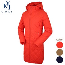 KYJ골프 여성 겨울골프웨어 여성패딩 후드 다운점퍼