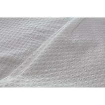 혜인천 대폭 60수 아사면 도트 펀칭자수원단 광목색 백아이보리색 커텐 원피스 블라우스 원단