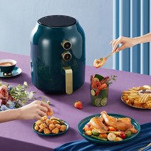 미니튀김기 가정용 소형 캠핑용 3.6L 미니 전기 에어 프라이어 멀티 냄비 가정용 주방 오일 음식 오븐 기계, 01 220V_03 UK
