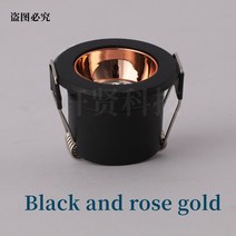 미니 LED 스포트 라이트 3W5W 천장 AC110220 12 24 조명 캐비닛 쇼 로프트 장식, 12V 5W, 03 Black and Gold