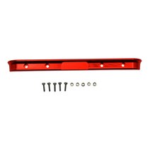 shangren SCX24 RC 록 자동차 모델 차량 DIY 부품 Accs 용 CNC 금속 RC 자동차 후면 범퍼 업그레이드, 92x7x5mm, 알루미늄 합금, 빨간