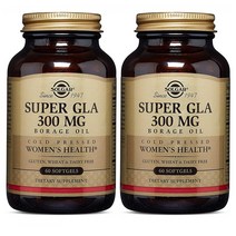 솔가 슈퍼 GLA 보리지 오일 여성용 헬스 300 mg 60개입 소프트젤, 1, 2개묶음