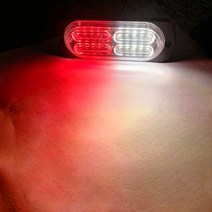 자동차 스트로브 조명 20 SMD 깜박이 경고 빛 LED 램프 경찰 비상 스타일 방수 12v 24v, 06 Red White_01 1pcs