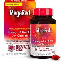 메가레드 크릴오일 Krill Oil 750mg EPA DHA 오메가3 80캡슐, 상품선택