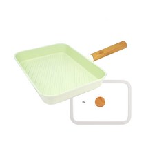 마이템 도노 인덕션 쿡웨어 28cm사각그릴팬, 메론_28cm사각그릴팬, 1개
