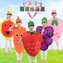 - 공연 도구 무대 연출 학예회 졸업 작품회 어린이집 행사 할로윈 과일 옷 딸기 사과 파인애플 채소 공연복 패션쇼 의상, 22 토마토