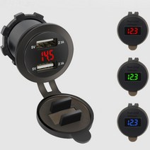 별도표기 CAMP 볼트메타 + 4.2A 2포트 usb 충전 캠핑카 소켓, 볼트메타+4.2A2포트