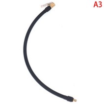 Air Rubber Hose Flexible Tire Valve Extension Tube Adapter for Compressor Inflator Pump Car Motorcyc, 02 Black-A3