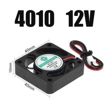 3D 프린터용 냉각팬 원심 송풍기 브러시리스 2 선 냉각 팬 3010 4010 5015 5010 DC 12V 24V, 20.2PCS - 4010 12V