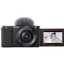 소니 렌즈 교환식 VLOGCAM ZV-E10L B 파워 줌 렌즈 킷 블랙 Vlog용 카메라 Cinematic Vlog 시네마틱(바디+킷 렌즈:E PZ 16-50mm F3., 상품명참조
