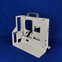 MATX 조립PC 오버클럭 수냉식 컴퓨터케이스, 화이트 로테이트 버전