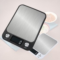 주방용 전자저울 5kg 10kg 건전지타입 심플한디자인, 블랙