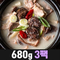 [넉넉히 양 많은] 순대국 / 맛 없으면 100% 환불 / 680g * 3팩 5팩, 1. 넉넉한 2인분 × 3팩