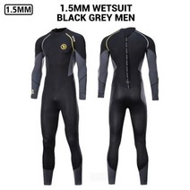 해녀복 해남복 스쿠버 다이빙 슈트 잠수복 네오프렌 수중 카이트 스피어피싱 자켓 바지, MA002 GY Wetsuit Men+2XL 80-90
