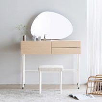 레이디가구 모노 콘솔 수납 화장대 시리즈 600 800 원형거울/비정형거울, 02. 모노 800 콘솔 화장대, 아이보리