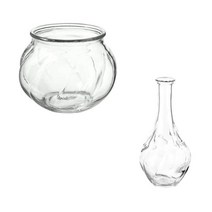 이케아 빌리에스타르크 꽃병 유리17cm 8cm