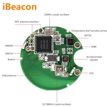 Ibeacon 포지셔닝 베이스 스테이션 블루투스 비콘 모듈 순찰 클로킹 NFC 무선 애셋 BLE 장치 NRF52810 N, 04 NRF52832 SHT30