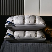 1+1 힐튼 5성급 호텔 베개 항균 항진드기 꺼짐없는 수면용 2개 묶음 3종 높이 배게, 그레이(1+1)1300g