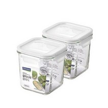 글라스락 클래식 화이트에디션 정사각 도어포켓 920ml 2조 세트, 3세트, 단품