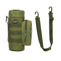 캠핑 야외 차박 준비물 가스워머 어닝 난로가드여행 도구 주전자 세트 전술 군사 몰 물, Green With strap