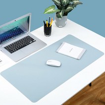 더바인 데스크 매트 양면 마우스 패드 대형 키 보드 롱 장 PC방 컴퓨터, 그레이(40cm x 80cm)