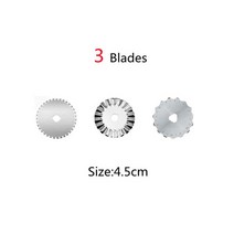 원단재단기 고무 시트지 종이 천 핸드 커터 커팅기 leathercraft 45mm 가죽, 3 PC 블레이드