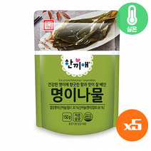 [정연푸드] 한성기업 한끼애 명이나물150g 장아찌 간장절임 반찬세트/밥반찬/밑반찬/1인/혼밥 반찬세트, 5개