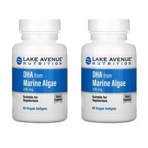 레이크에비뉴 Dha 프롬 마린 알개 조류 200 Mg Lake Avenue From Marine Algae 60정 2개