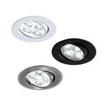 LED 할로겐 MR16 3인치 4W 각도조절 LDS KS인증 주광색 주백색 전구색, 검정색, 전구색(노란빛)
