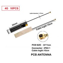 Eoth LOT PCB 무선 모듈용 내부 4g lte IPEX 1 50Ω 저항 10PCs, 3.4g ipex1