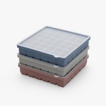 디자인룸즈 [디자인룸즈] 파스텔 실리콘 얼음트레이36구 3color, 그레이