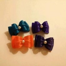 마단 쇼리본 Show Bow Small 진주이중나비, 진청색