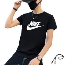 나이키 올어라운드 데일리 면 반팔티 블랙컬러+PG스트랩줄