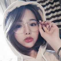 모던 사각 금속 메탈안경테