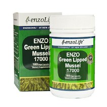 뉴질랜드 엔조라이프 초록잎홍합 그린리피드머슬 17000 180캡슐 1통, 180정