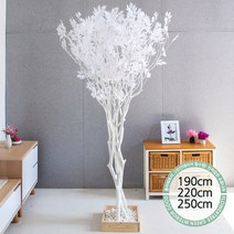 실내인테리어 인조나무 123종 / 플트 조화나무 C, C20.라인-화이트느티나무 250cmK/코너형, 1개