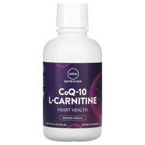 MRM Nutrition CoQ-10 L-카르티닌 액상 오렌지-바닐라 480ml16fl oz